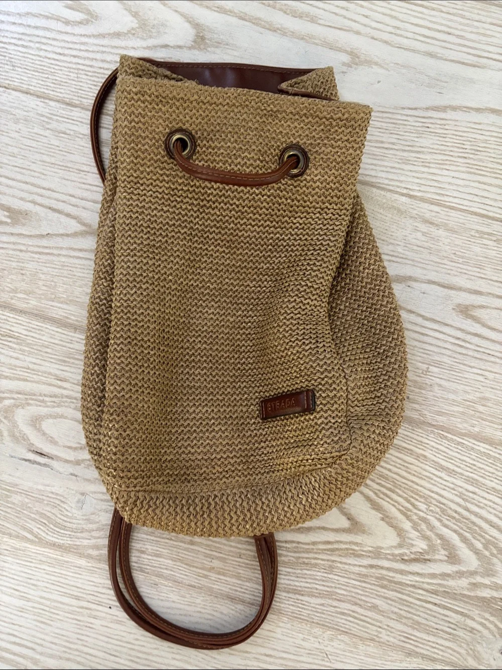 Strada woven backpack.